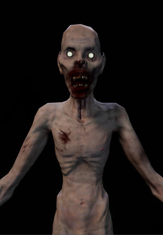 Sawney bean cannibal monster character created for the game Exposure