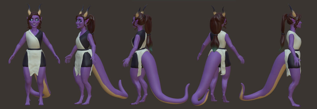 Rosia Speed Sculpt of my Partners character Rosia in a chibi-inspired style